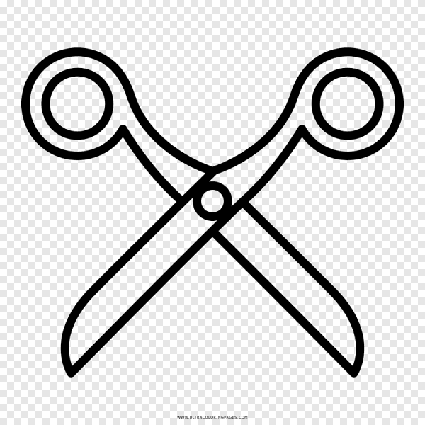 Ножницы раскраска