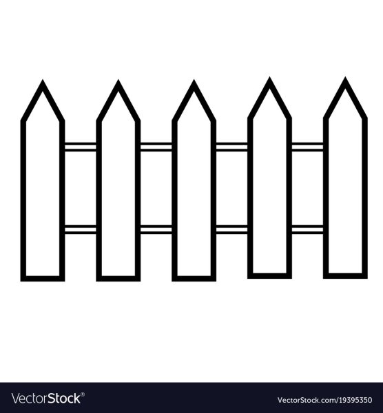 Забор раскраска для детей