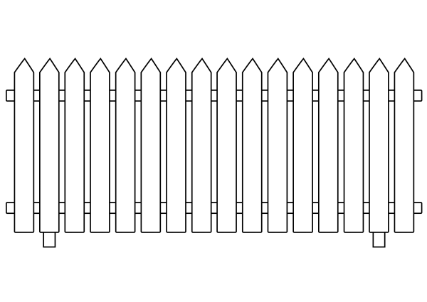 Забор для разукрашивания