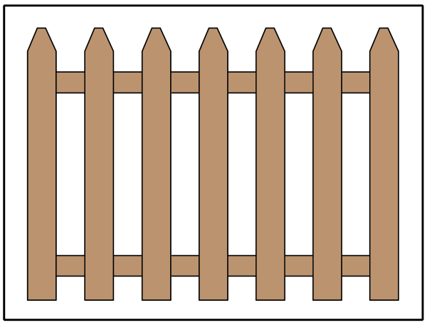 Забор нарисованный