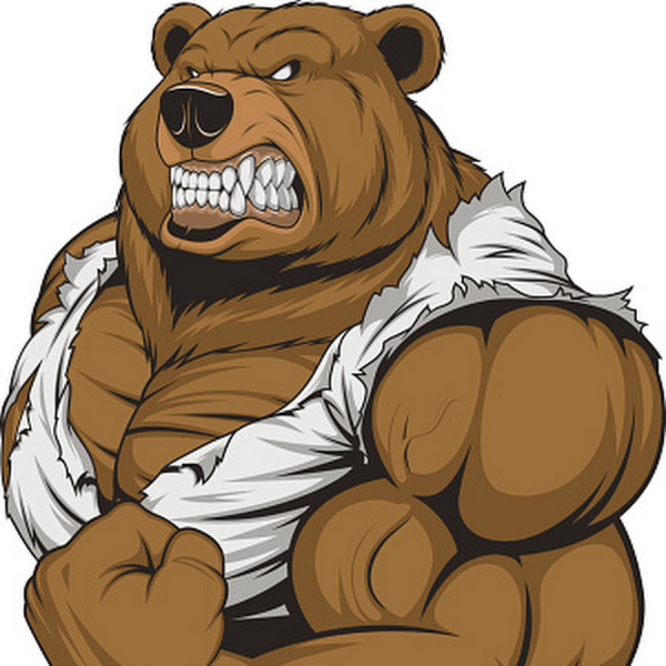 Накаченный медведь