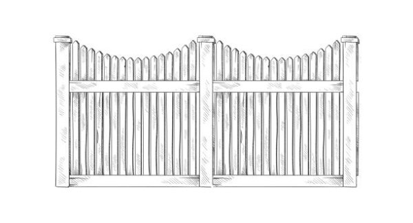 Забор силуэт