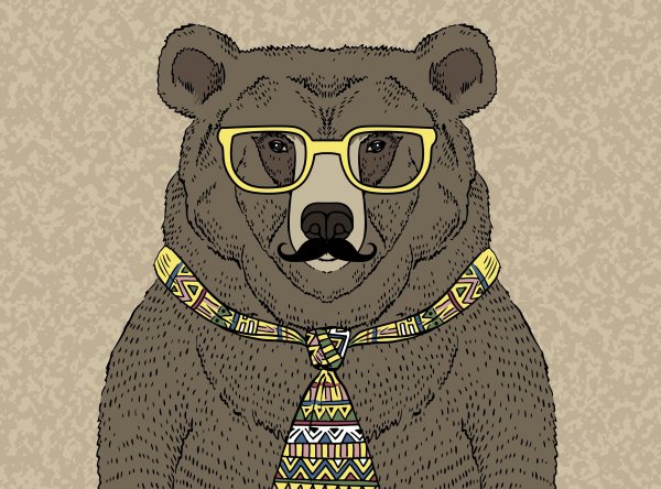 Медведь в очках