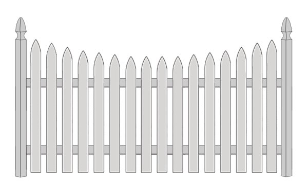 Забор нарисованный