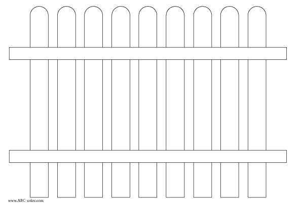 Мультяшный заборчик