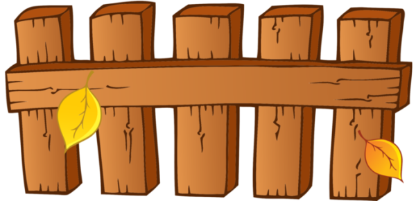 Раскраска заборчик