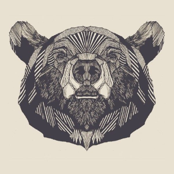 Стилизованная морда медведя
