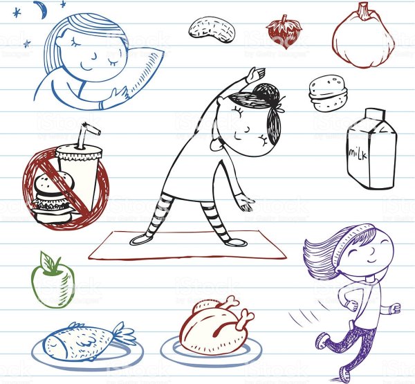 Полезные привычки рисунок