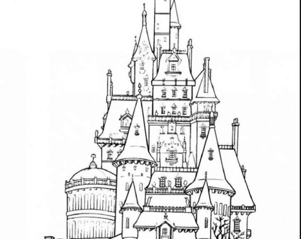 Рисование сказочный дворец