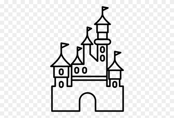 Рисование средневекового замка