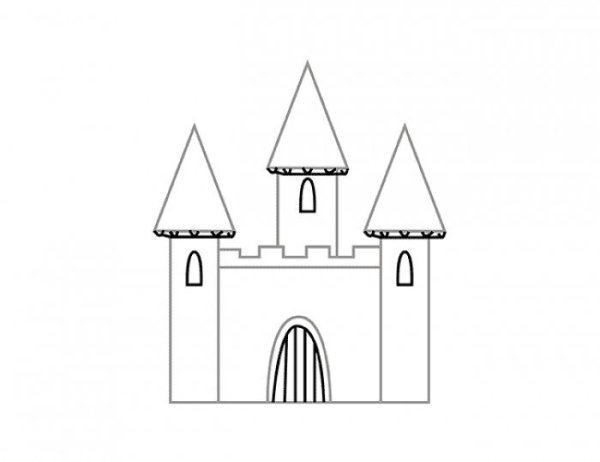 Дворец раскраска для детей