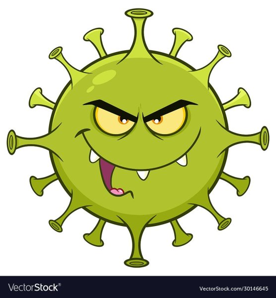 Коронавирус бактерия рисунок