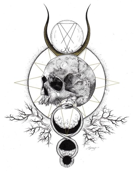 Викканские символы тату