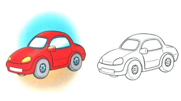 Машинка рисунок