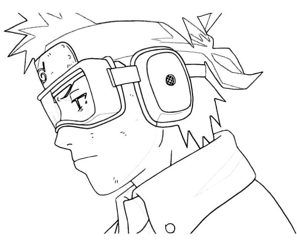 Раскраски аниме Обито