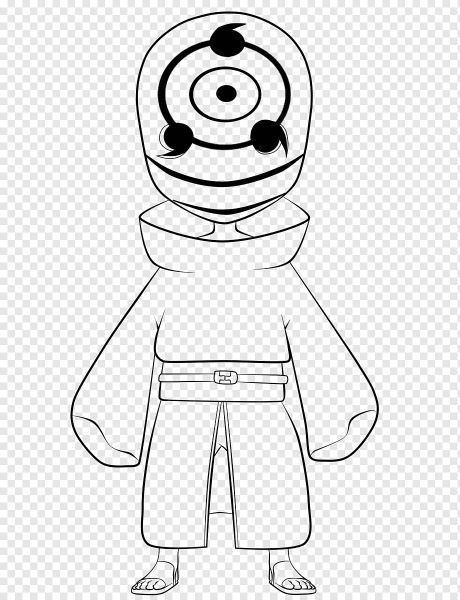 Раскраска аниме Наруто Обито