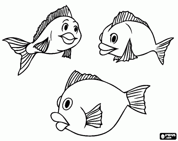 Трафарет "аквариумные рыбки"