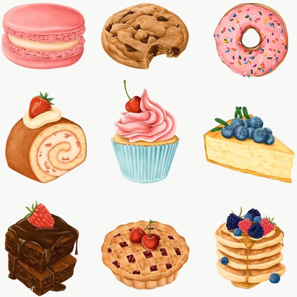 Нарисовать сладости