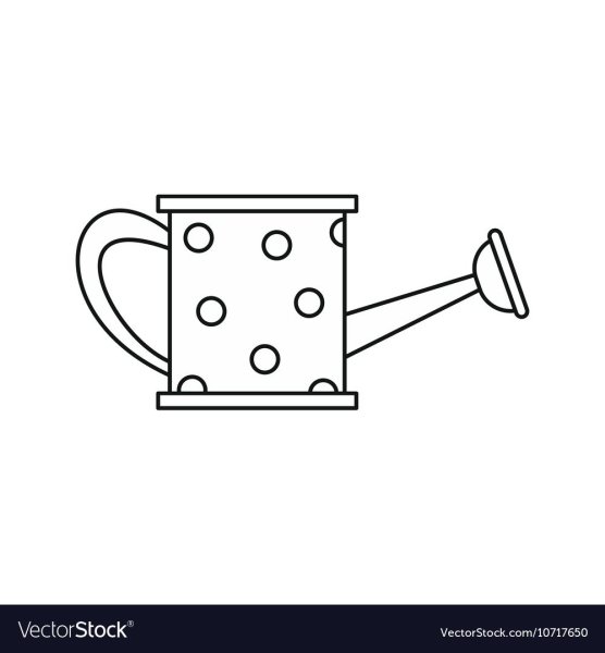 Лейка раскраска