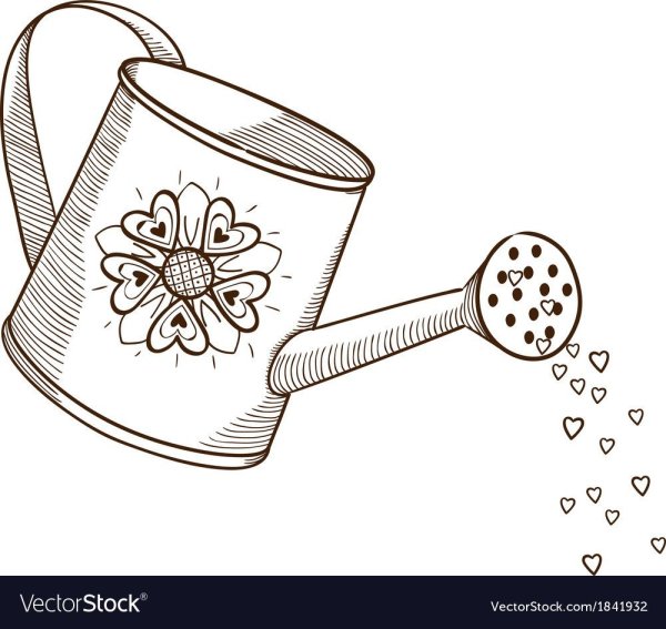 Лейка трафарет