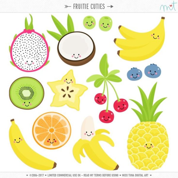 Фрукты рисунок для детей простые