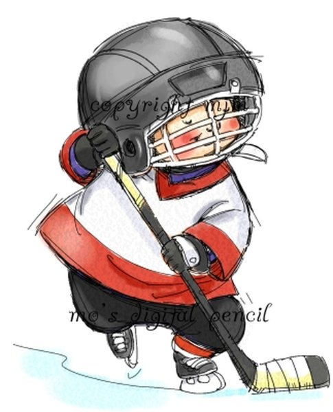 Хоккей детский рисунок