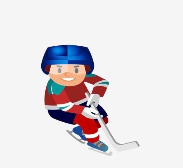Хоккеистка рисунок