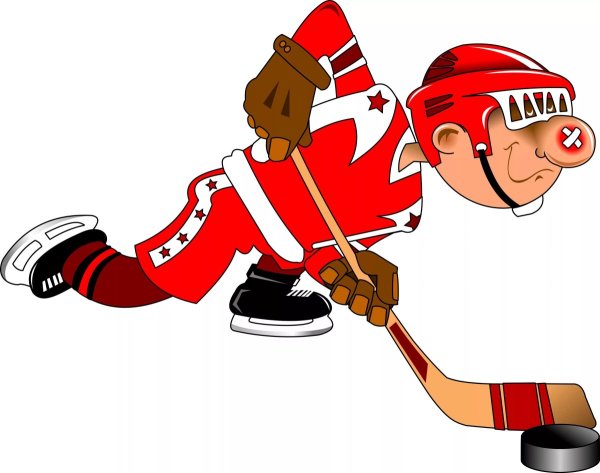 Напечатанный хоккейный вратарь