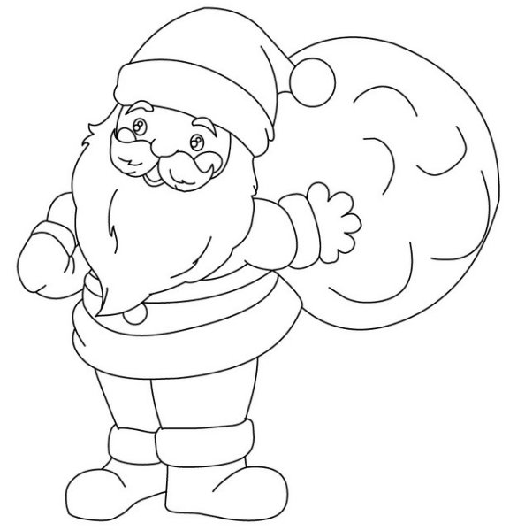 Санта Клаус рисунок