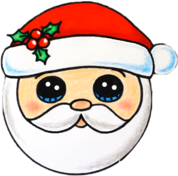 Новогодний витраж трафарет