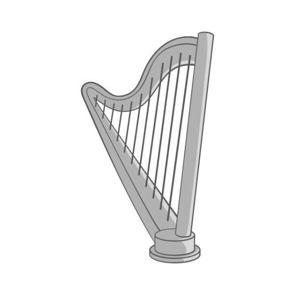 Арфа в графике