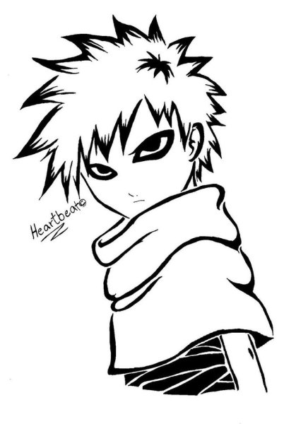 Гаара Чиби бело черный