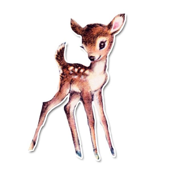 Оленёнок рисунок для срисовки