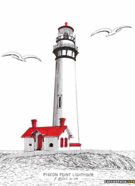 Маяк набросок