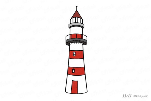 Маяк рисунок