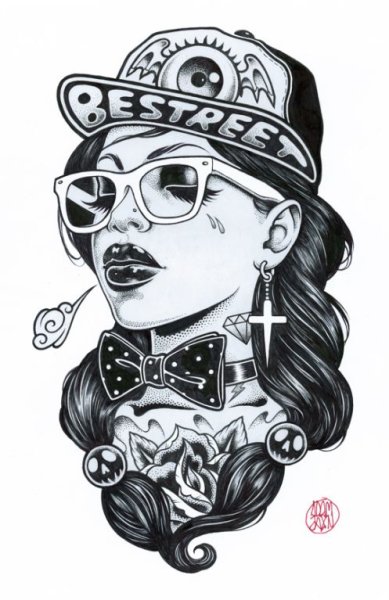 Микки Маус показывает факью