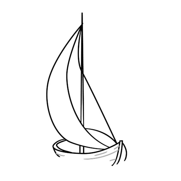 Парус раскраска