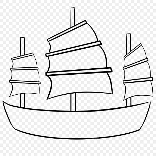 Лодка с парусом раскраска для детей