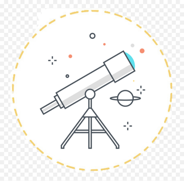 Телескоп нарисовать