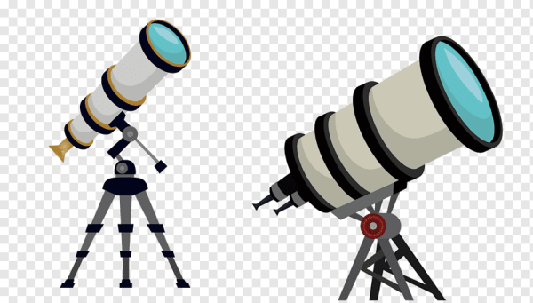 Телескоп на прозрачном фоне
