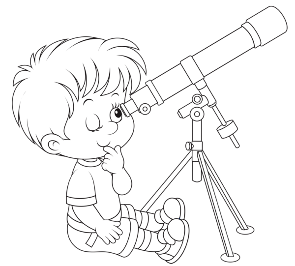 Мальчик с подзорной трубой