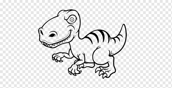 Велоцераптор раскраска для детей