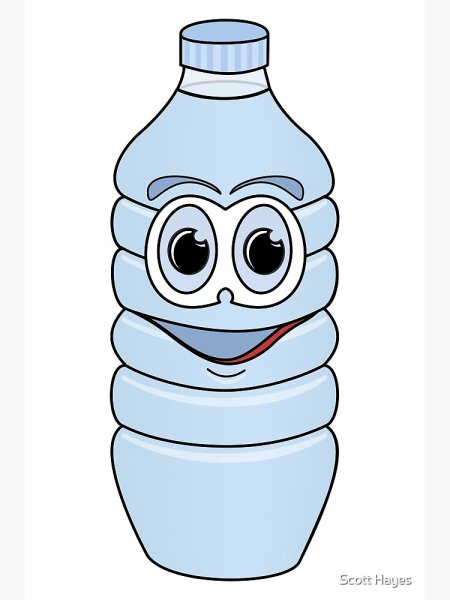 Бутылка воды мультяшка