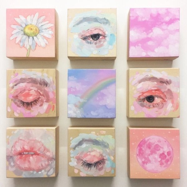 Эстетичные рисунки красками