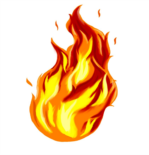 Язык пламени костра