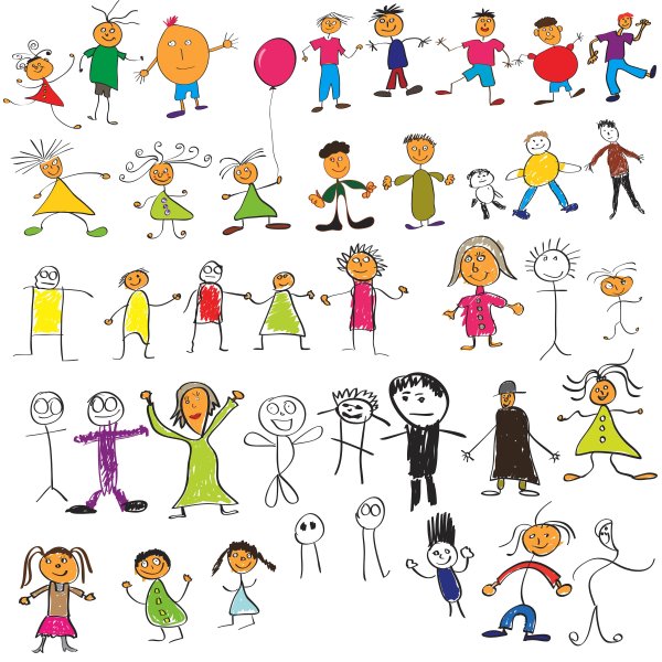 Куча смешных человечков