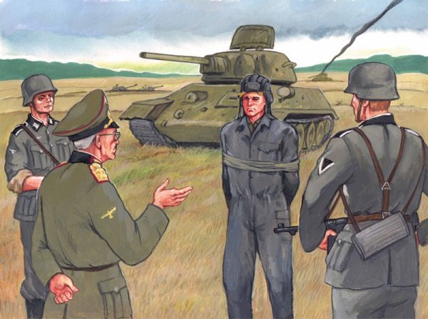 Иллюстрация к стиху Твардовского рассказ танкиста