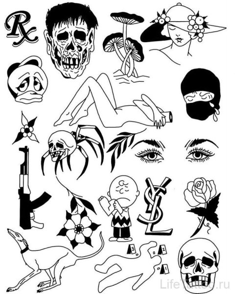 Маленькие тату для мужчин эскизы