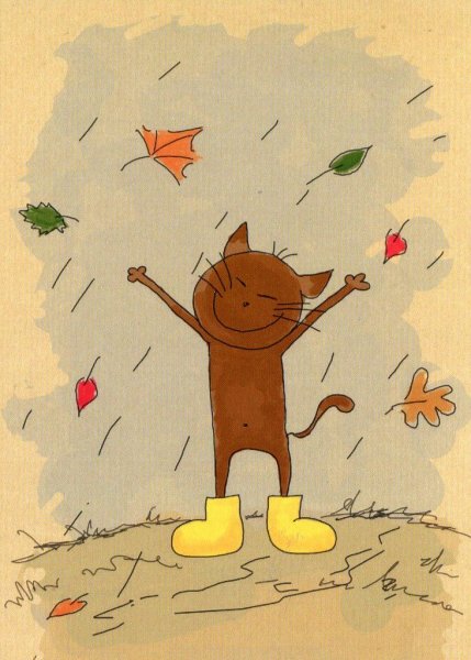 Наклейки на тему осень