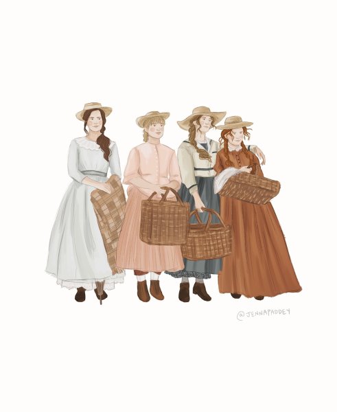 Джо и Лори маленькие женщины арт